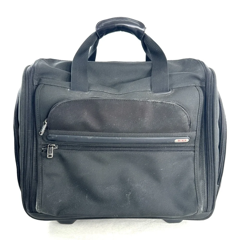 TUMI Alpha Wheeled Black Ballistic Nylon 17